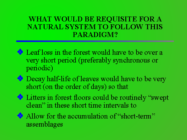 Requisites to follow the Paradigm